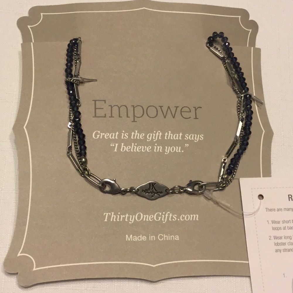 thirty-one Radiance Necklace Starlight Blue - Picture 2 of 7